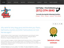 Tablet Screenshot of dcgroutgenie.com
